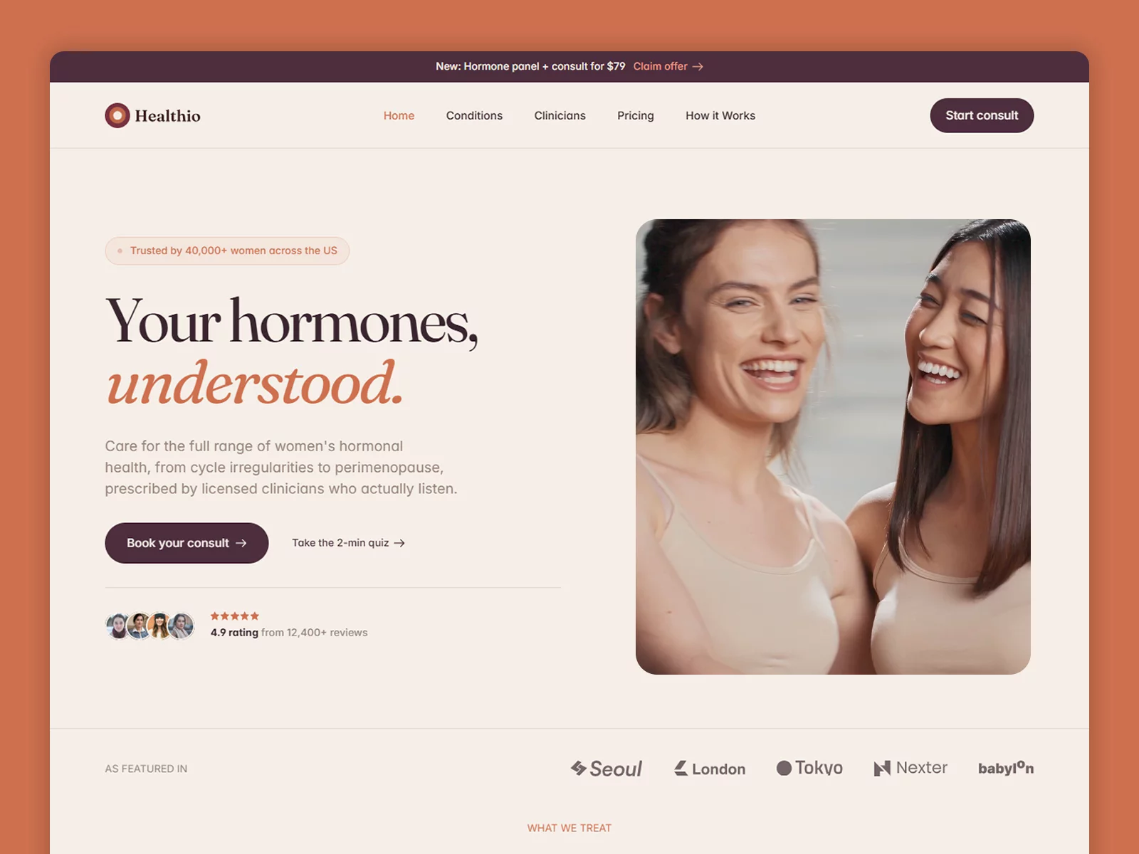 Compass Framer template preview