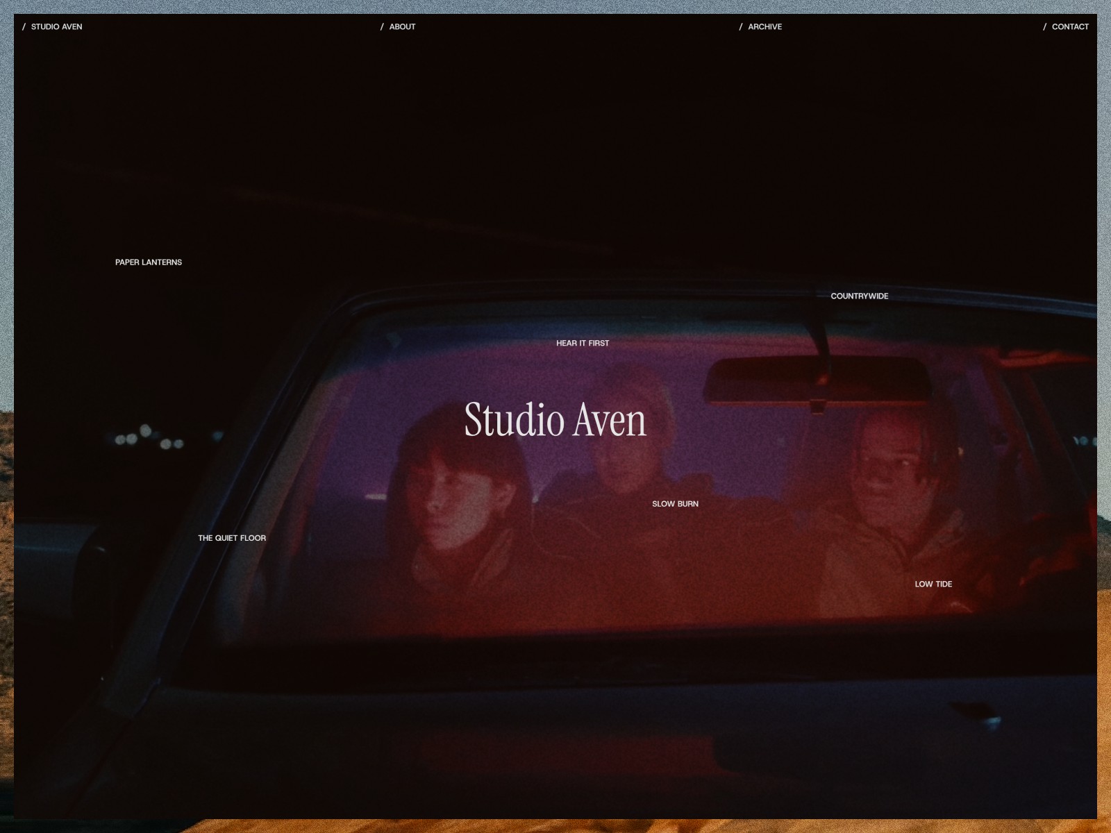 Studio Aven Framer template preview