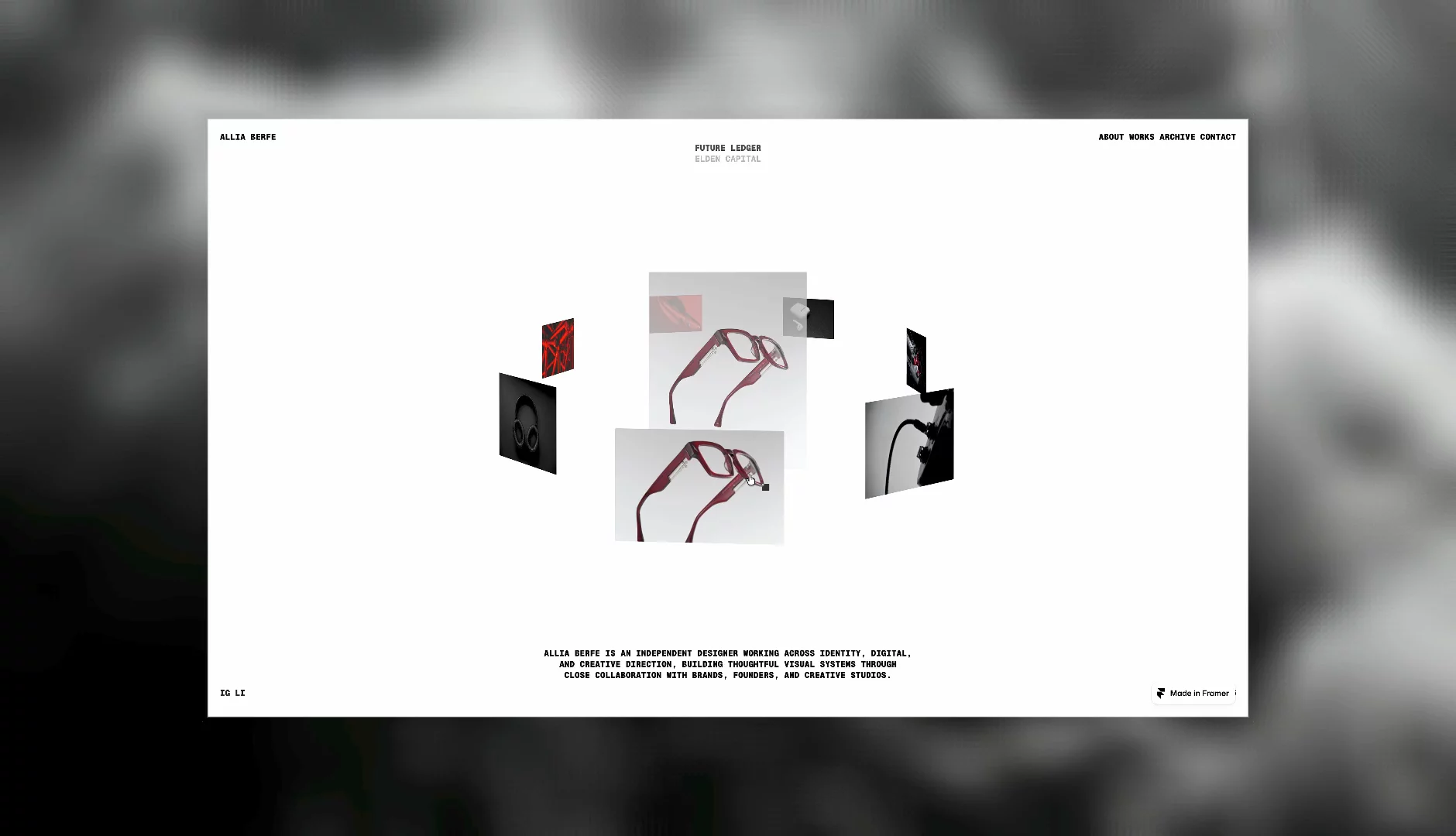 Hansler Framer template preview