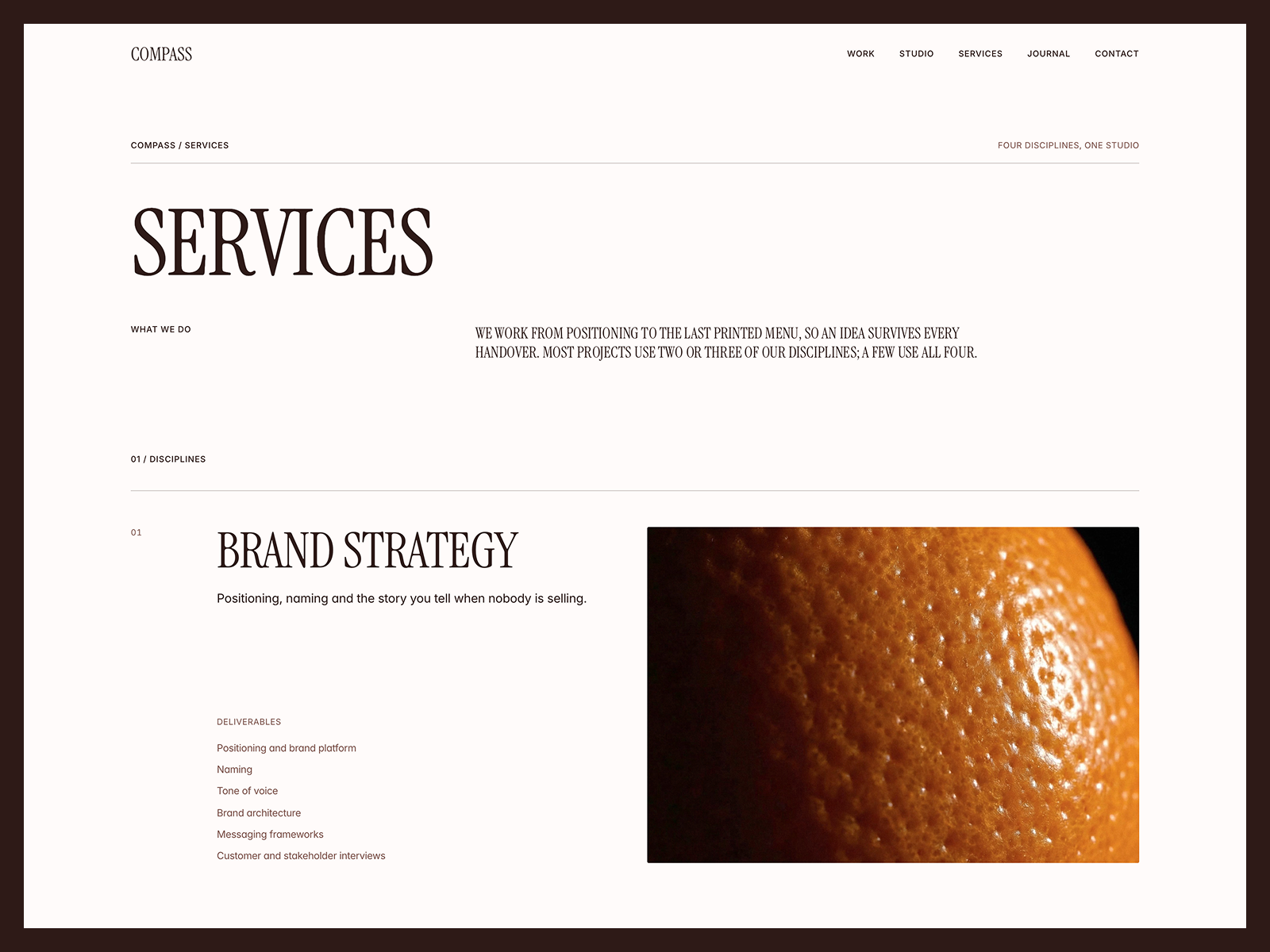 Compass Framer template preview 3