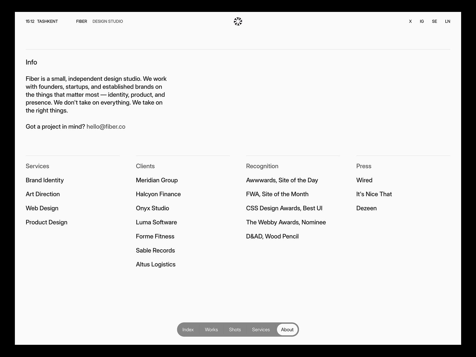 Fiber Framer template preview 4