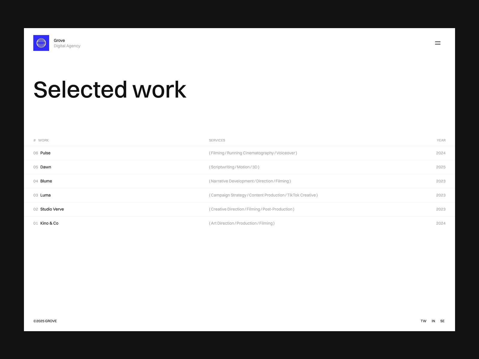Grove Framer template preview 3
