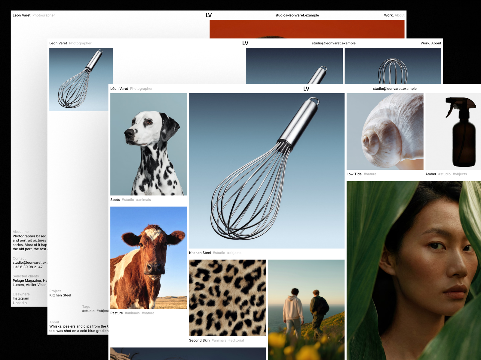 Léon Varet Framer template preview 1