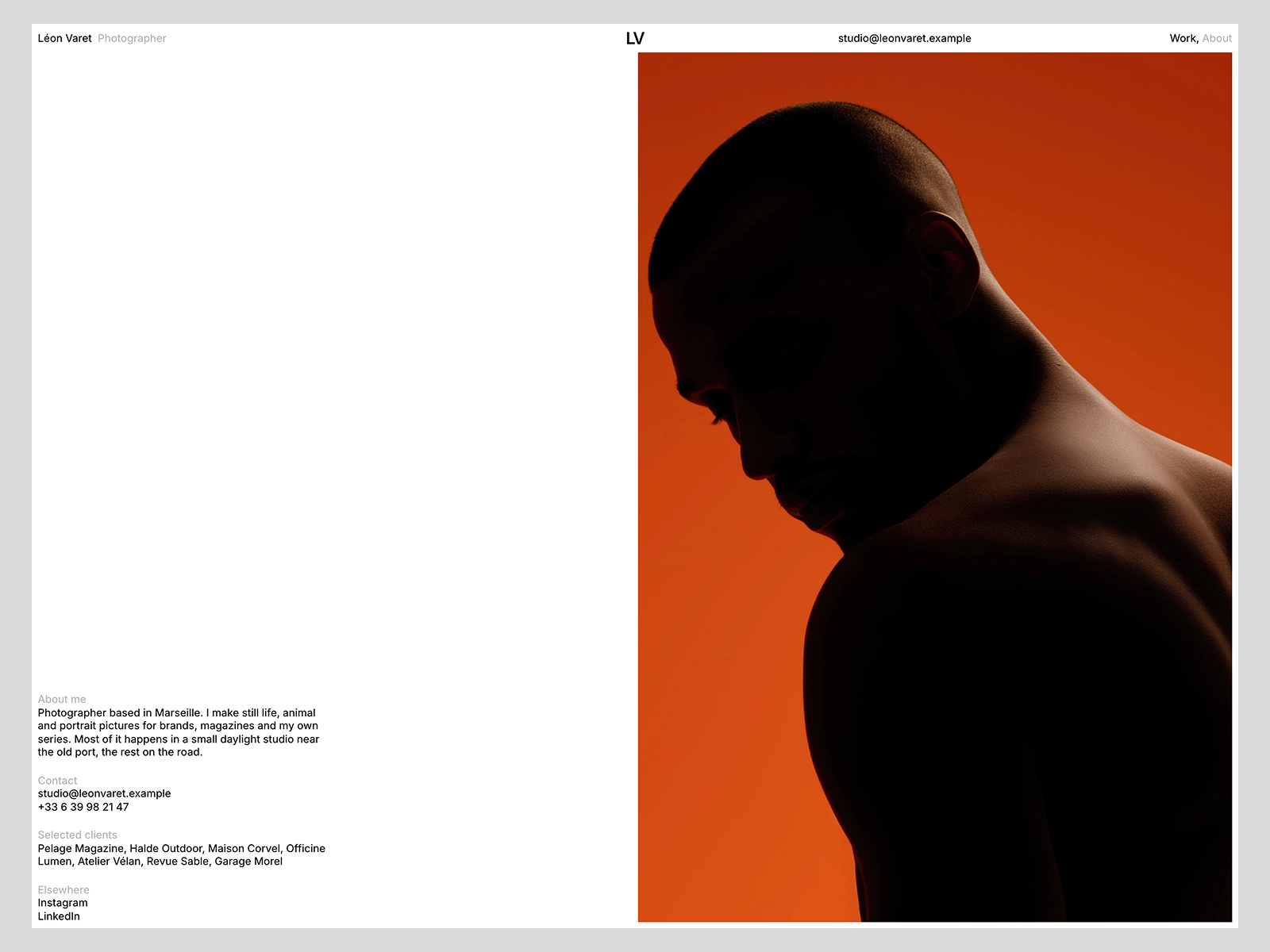 Léon Varet Framer template preview 4