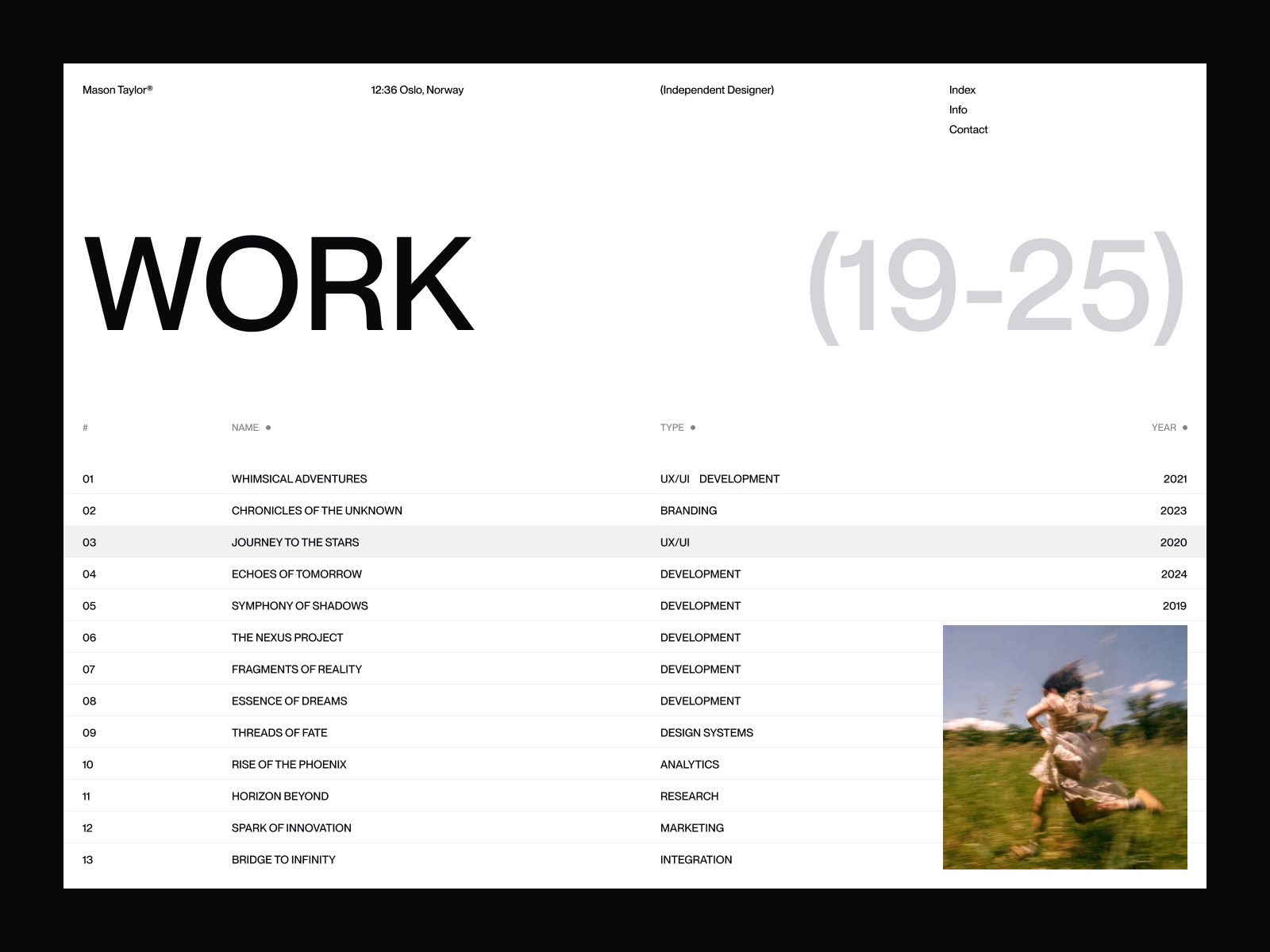 Mason Framer template preview 2