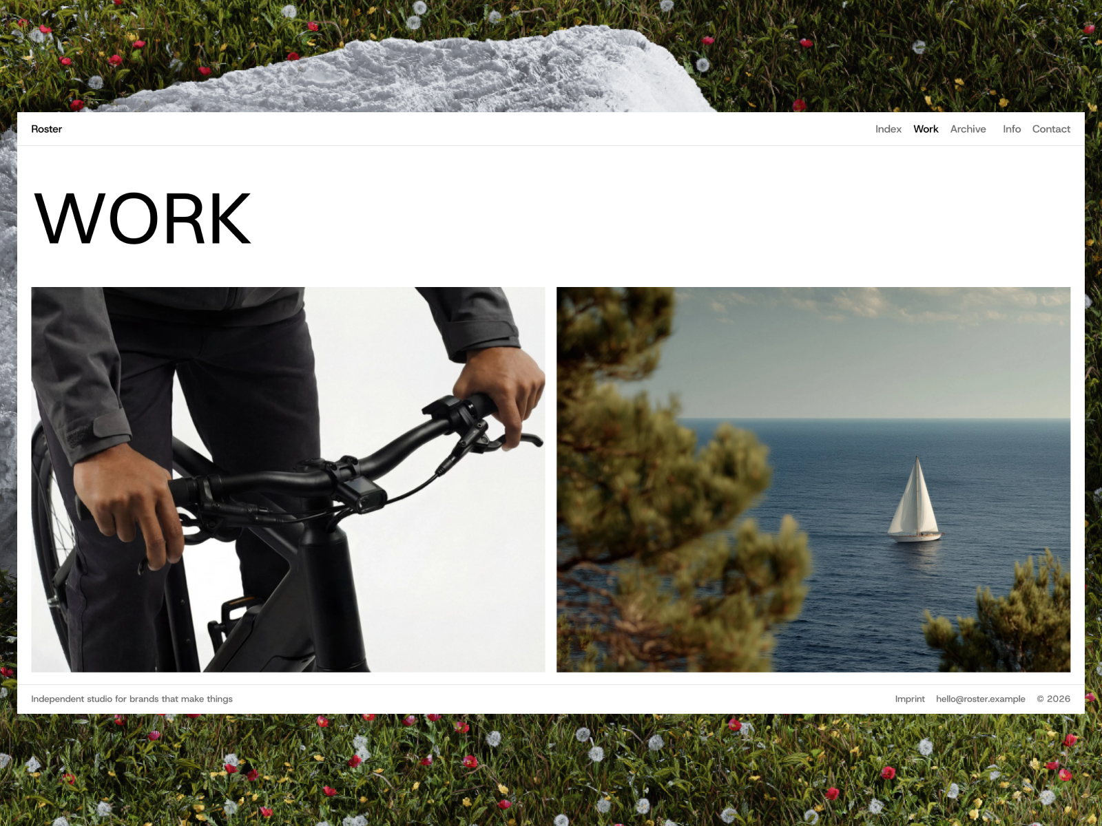 Roster Studio Framer template preview 3