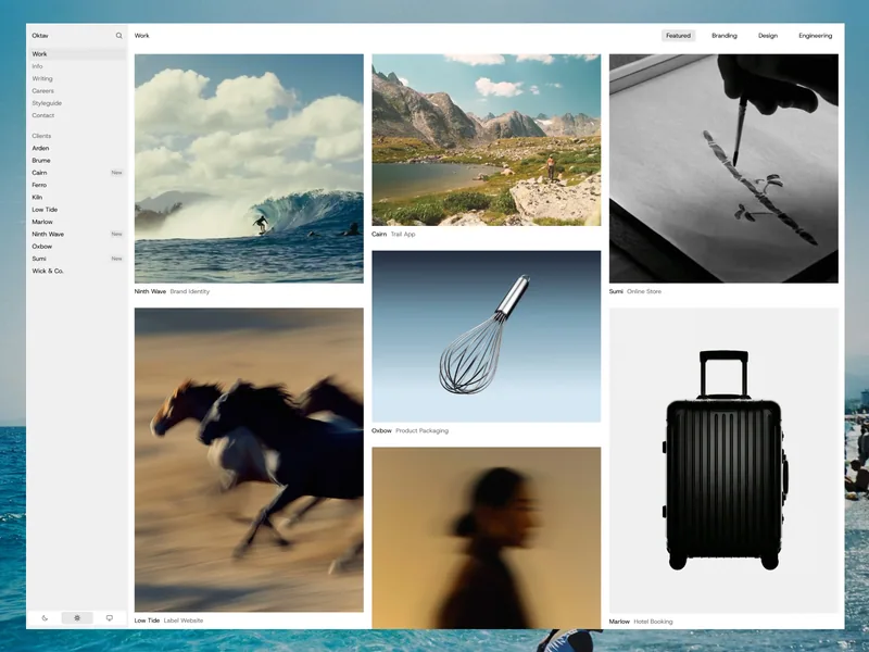 Oktav Framer template preview 1